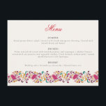 Romantic Classical Pearl Swan Floral Frame Wedding Menu<br><div class="desc">Beautiful Invitation to celebrate Special occasions and festivals comes with digital and E-invitation as per your request. We would love to replicate our designs to make multiple products like rsvp cards, labels envelopes, and more. Customisation is available for ready to print on request at info@shamaurcreatif@gmail.com. Look Forward to hearing from...</div>