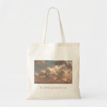 Romantic Cloud Quote Tote Bag 
