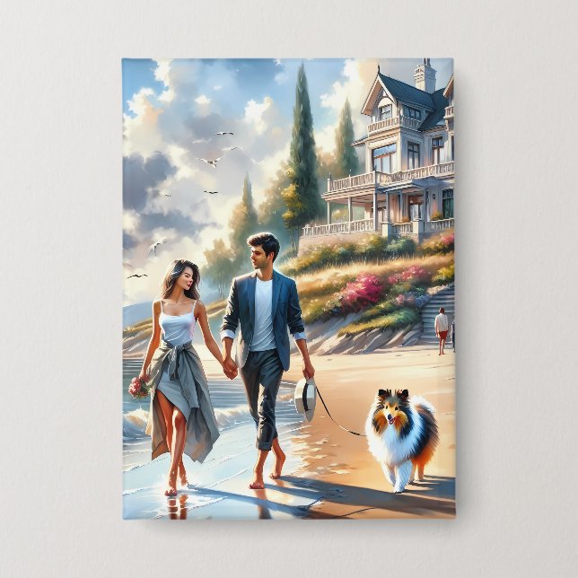 Romantic Coastal Cottage Sunset Stroll (Front)