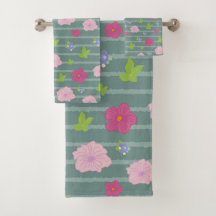 Romantic Colourful Chic Floral Pattern Trendy Bat