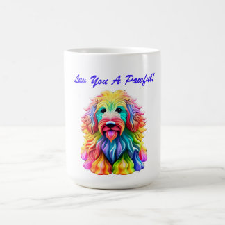 Romantic Colourful Dog Lover Coffee Mug