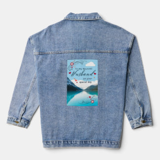 romantic colours like light blue and soft pastels denim jacket