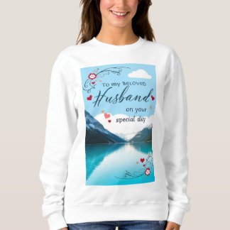 romantic colours like light blue and soft pastels sweatshirt