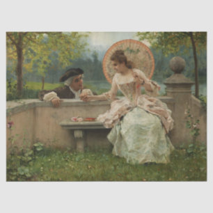 Romantic Conversation in the Park Tissue Paper