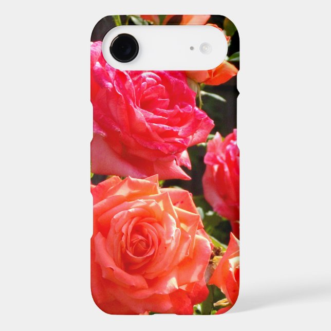 Romantic Coral Roses Case-Mate iPhone Case (Back)