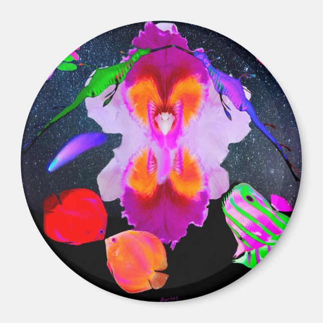 Romantic Cosmos by Power Flower Magnet (Front)