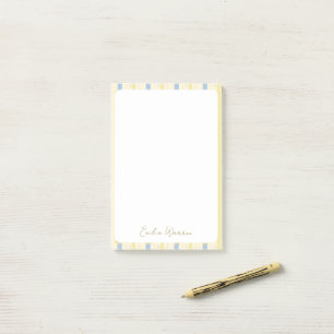 Romantic Cottage Floral Stripes in Soft Tones Post-it Notes