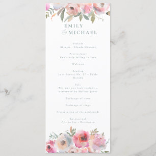 Romantic Cottage Flowers Blush Blue Sage Programme