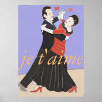 Romantic Couple Ballroom Dancing in Colour