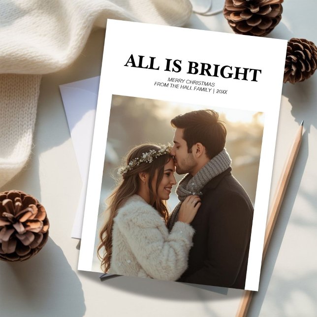 Romantic Couple Christmas Holiday Card (Creator Uploaded)