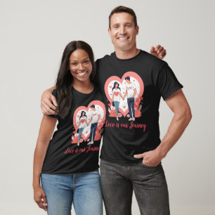 Romantic Couple Holding Hands T-Shirt