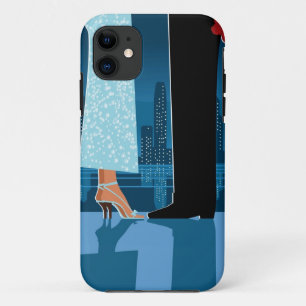 Romantic Couple in City Case-Mate iPhone Case