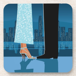 Romantic Couple in City Coaster