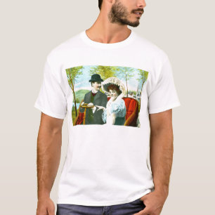 Romantic couple in vintage scene T-Shirt