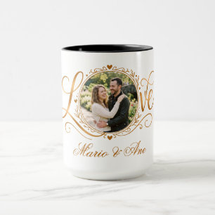 Romantic Couple Personalised Wedding Anniversary Mug