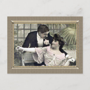 Romantic Couple - shall we dance Postcard