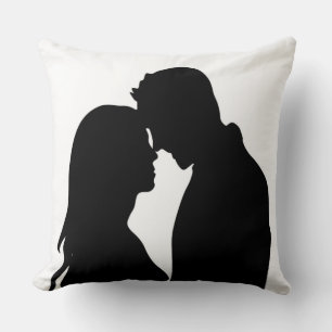 ROMANTIC COUPLE SILHOUETTE CUSHION