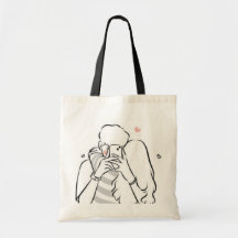 Romantic Couple Tote Bag – Cute Love Gift for Her