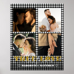 Romantic Couple True Love 4 Photo & Quote Poster