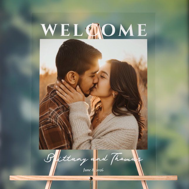 Romantic Couple Welcome Sign (Neutral)