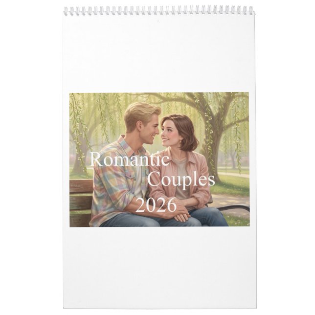 Romantic Couples Calendar 2026 01B (Cover)