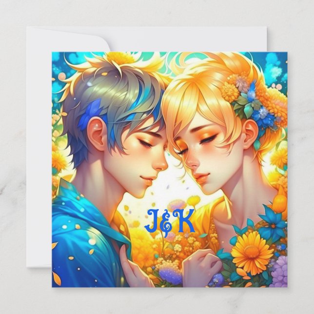 Romantic Couple's Gift | Anime Boy and Girl (Front)