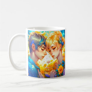 Romantic Couple's Gift Personalised Anime Coffee Mug