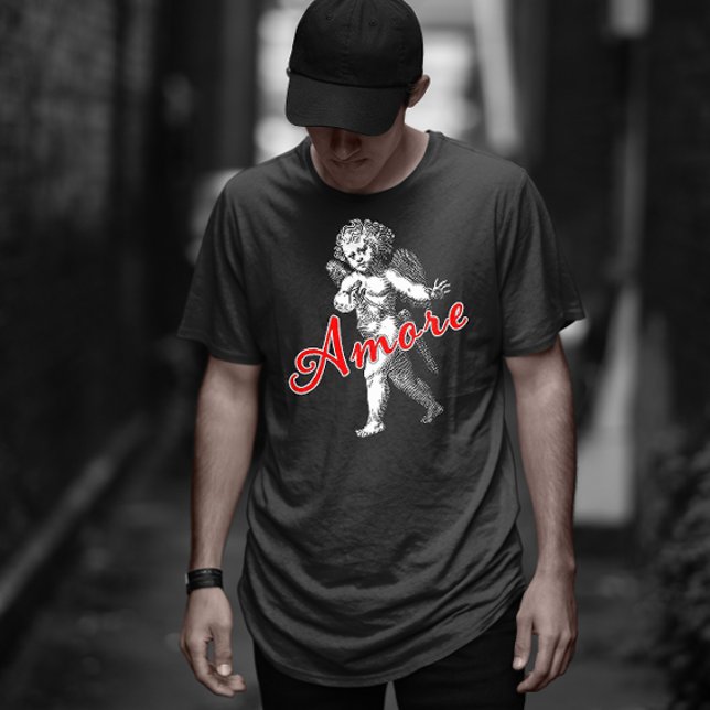 Romantic Cupid in Love Amore T-Shirt (Creator Uploaded)