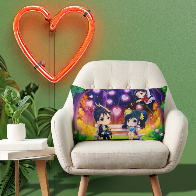 Romantic cushion Jin and Ling manga heart (Creator Uploaded)