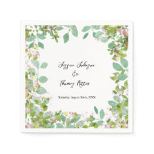 Romantic Custom Eucalyptus Summer Wedding