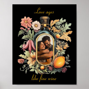 Romantic Custom Photo Wedding Anniversary Gift Poster