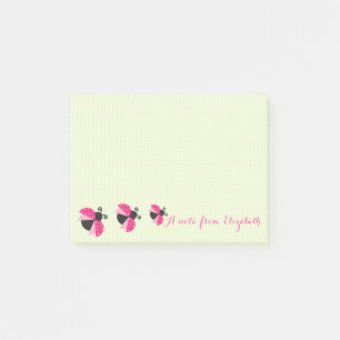 Romantic Cute Lovely Stylish ,Polka Dots,Ladybugs Post-it Notes