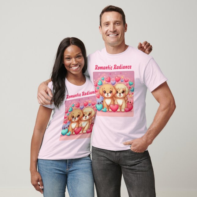 Romantic Cute Puppies: Valentine Special  T-Shirt (Unisex)