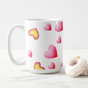 Romantic Cute Red Heart Coffee Mug