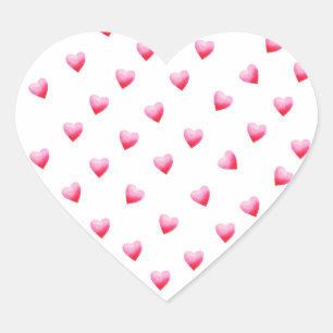 Romantic Cute Red Heart     Heart Sticker