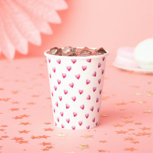 Romantic Cute Red Heart       Paper Cups