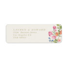 romantic dainty floral Wedding Return Address