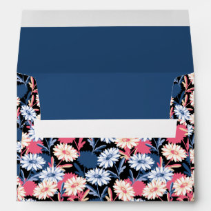 Romantic Daisy Flower in the Night Envelope