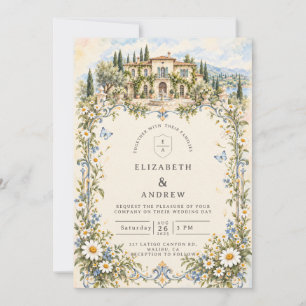Romantic Daisy Garden Wedding Invitation
