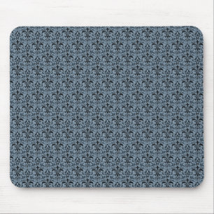 Romantic Damask Mousepad, Blue Mouse Pad