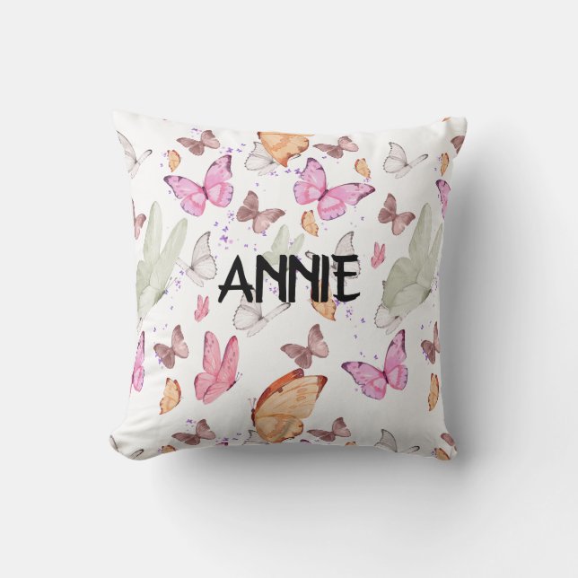Romantic Dance Butterfly  Cushion (Front)