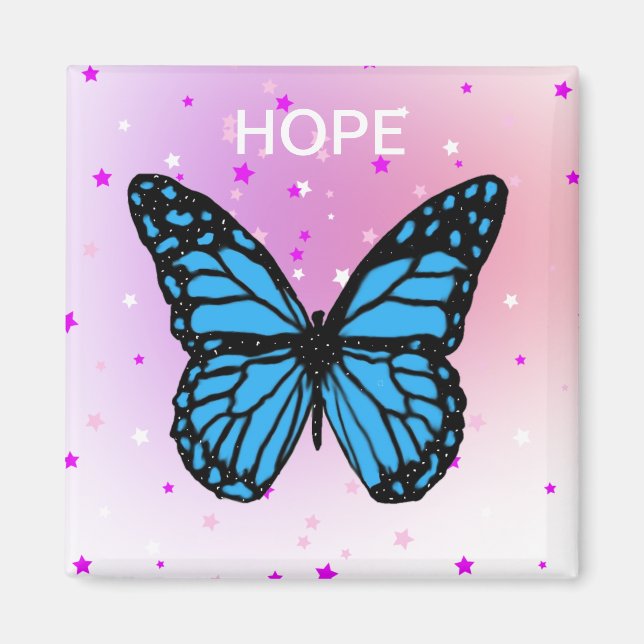 Romantic Dance Butterfly  Magnet (Front)