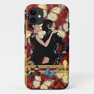 Romantic dancers and butterflies Case-Mate iPhone case