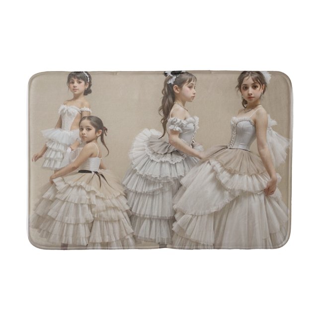 Romantic dancers bath mat (Front)