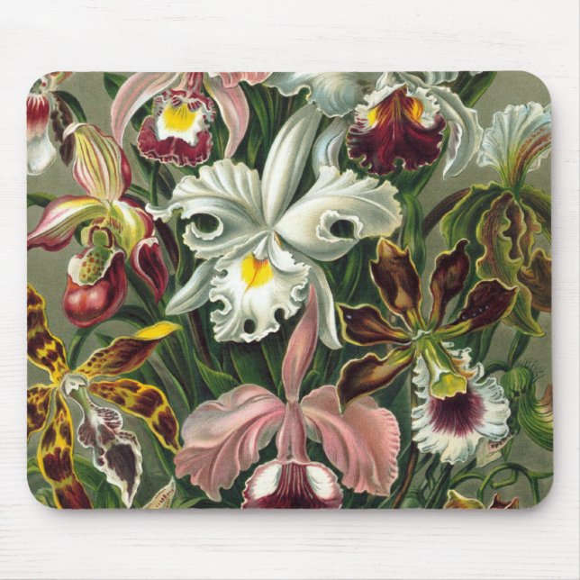 romantic date blossoms rsvp colourful chic mouse pad (Front)