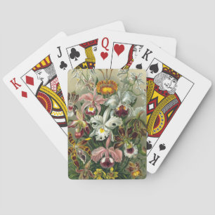 romantic date blossoms rsvp colourful chic playing cards