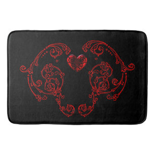Romantic, Delicate Goth Bath Mat