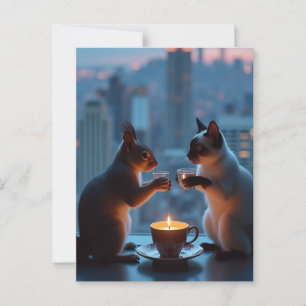 Romantic Dinner  Postcard