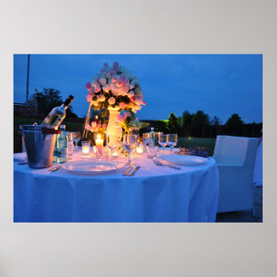 romantic dinner poster