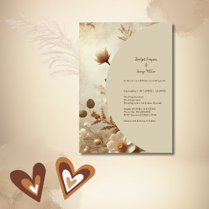 Romantic Dreamy Floral Wedding  Invitation